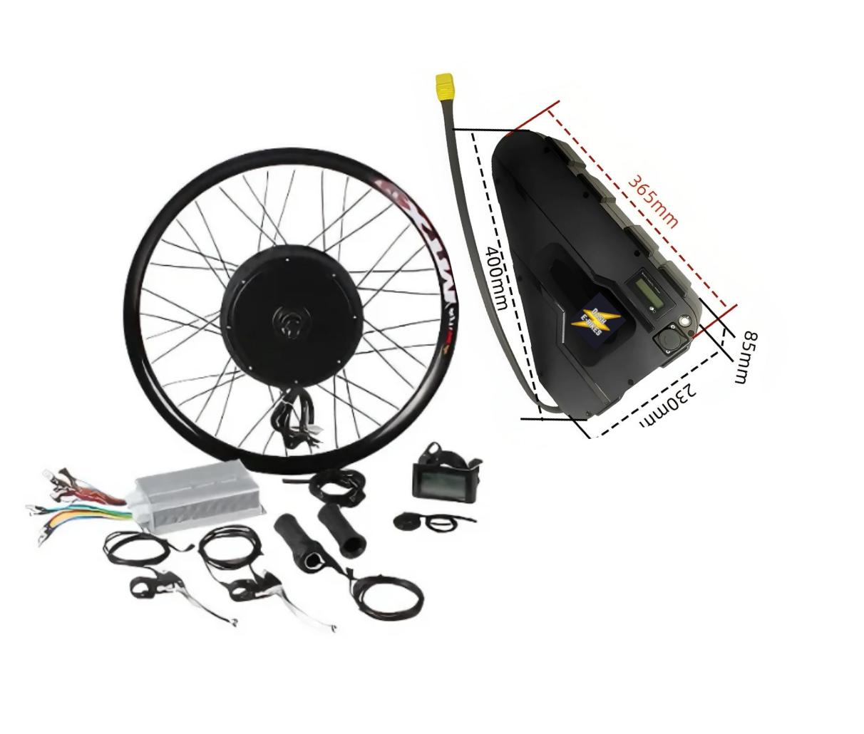 52v 20AH smart battery 2000w combo